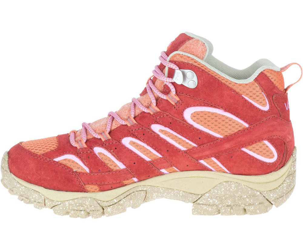 Merrell Boots Orange - Moab 2 Mid Eco Waterproof X Outdoor Voices - Womens 87RCAWXJI